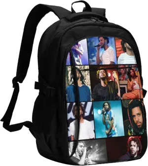 J Musics Cole Backpack with USB Charing Port Laptop Daypack Travel Bag Classic Laptop Backpack