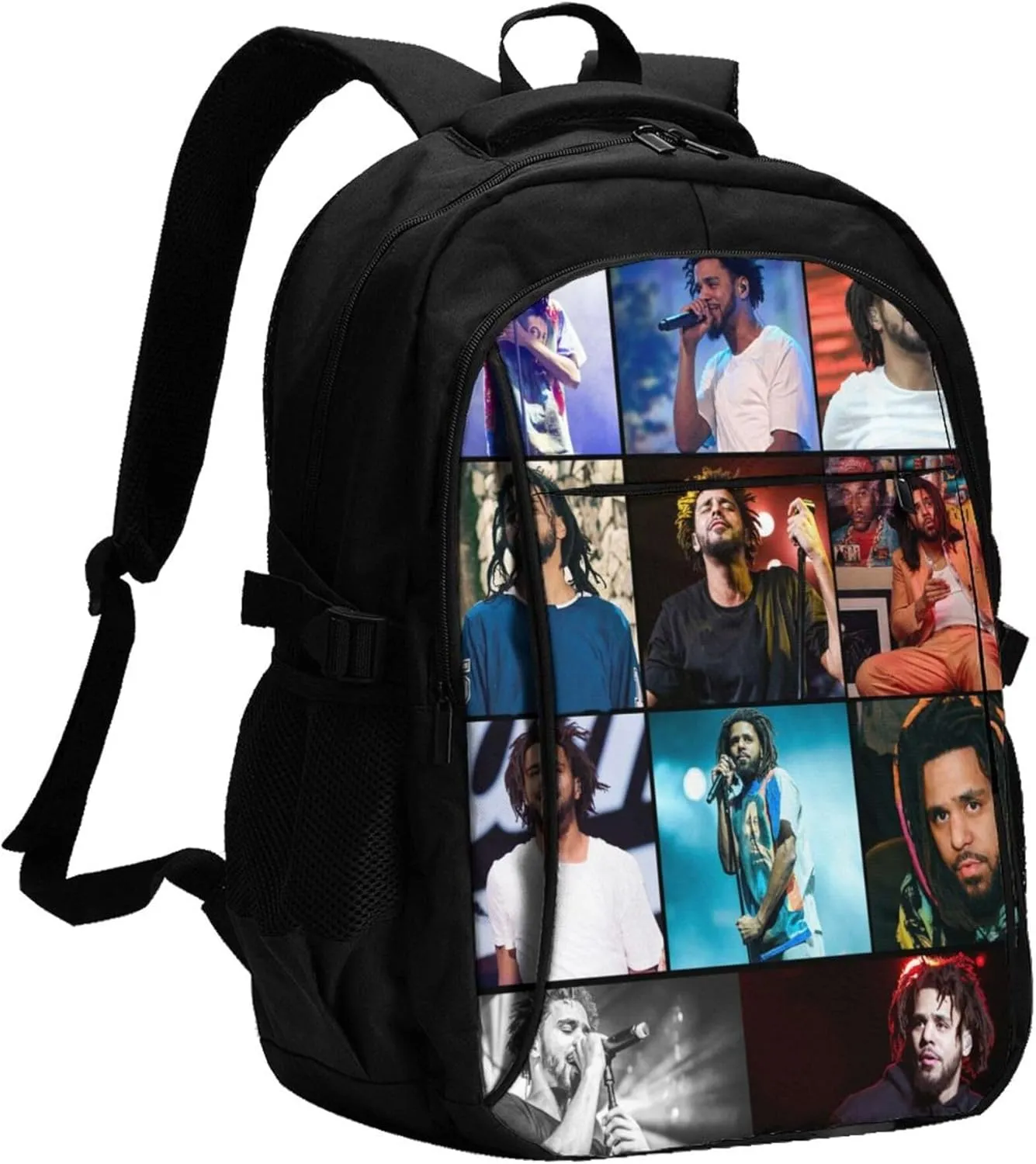 J Musics Cole Backpack with USB Charing Port Laptop Daypack Travel Bag Classic Laptop Backpack