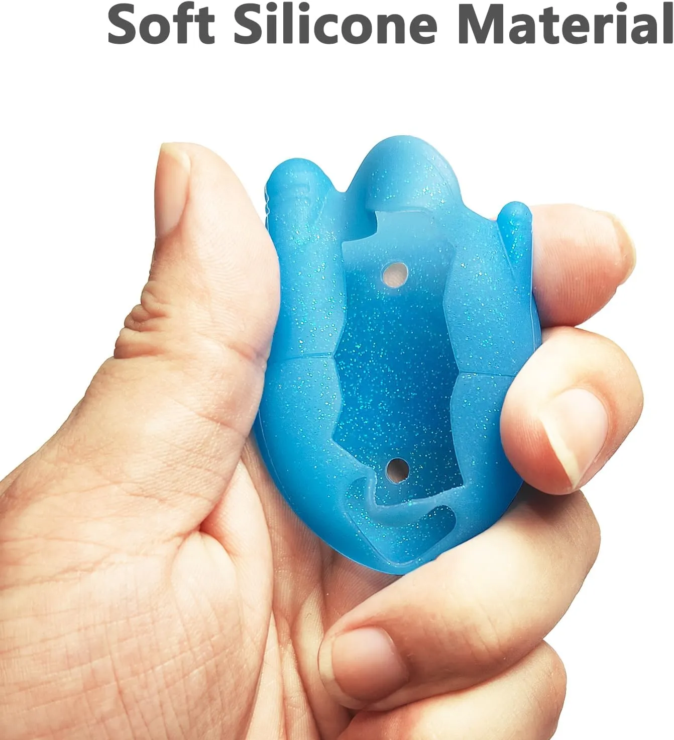 JCHPINE Silicone Cover Case for Tamagotchi Connection Virtual Reality Pet, Screen Protector for Tamagotchi Connection Electronic Pet Accessories (Silicone Case and Screen Film) (Blue)