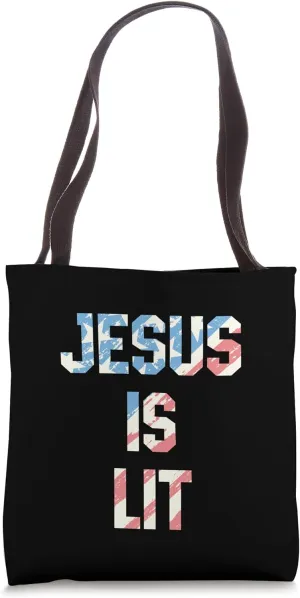 Jesus Heals Wholesome Christian Quote Tote Bag