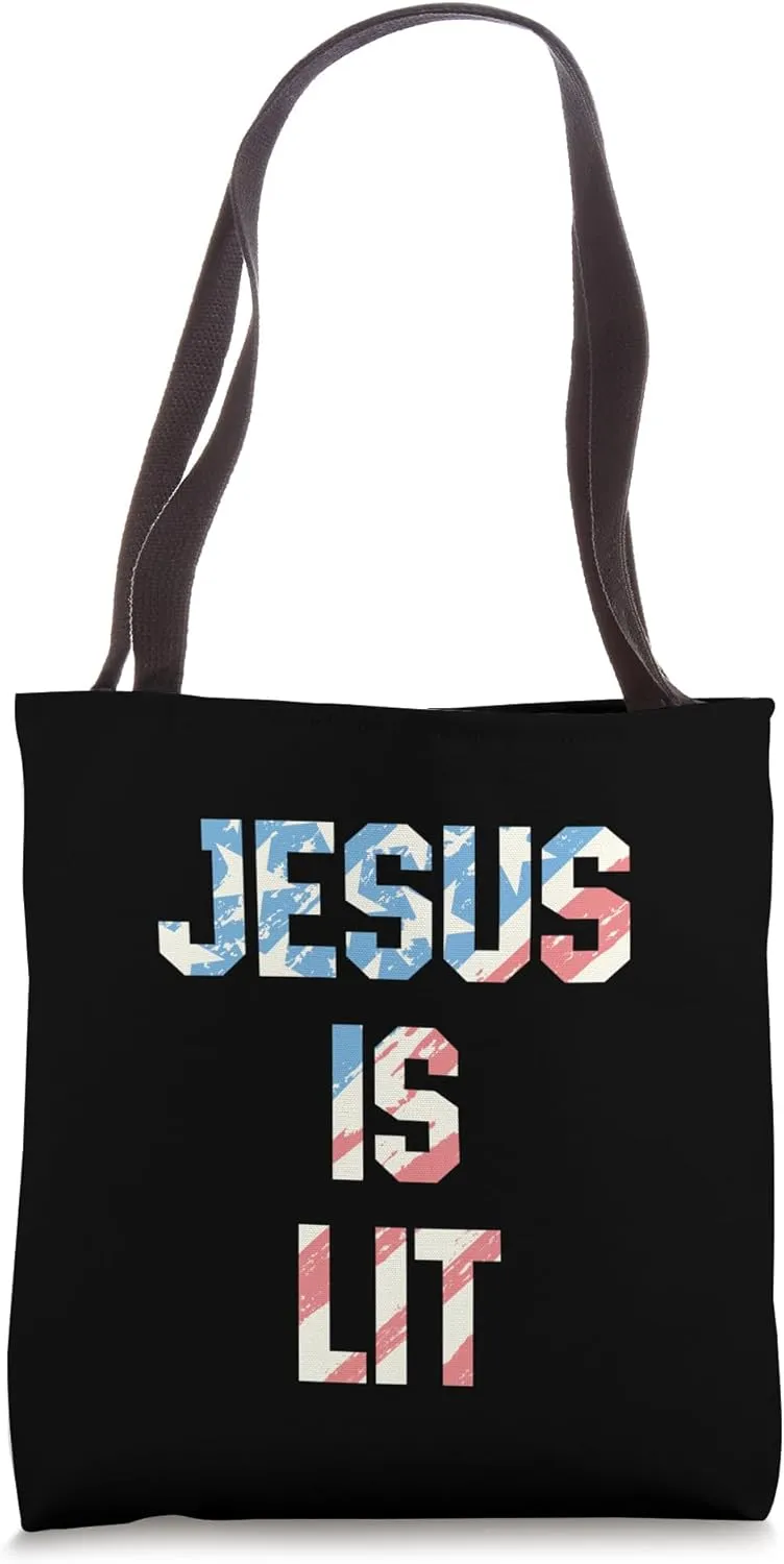 Jesus Heals Wholesome Christian Quote Tote Bag