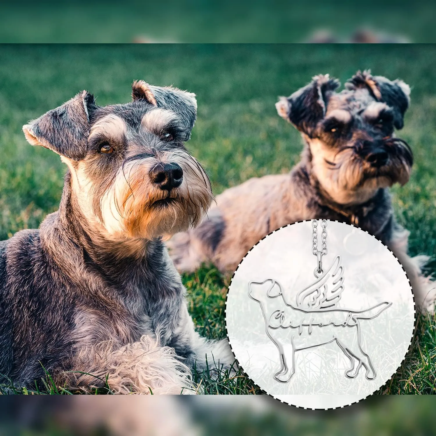 JewelOra Personalized Pet Dog Cat Necklace for Women Custom Engraved Name Necklace Pendant Animal Pendant Jewelry Gift for Pet Lover