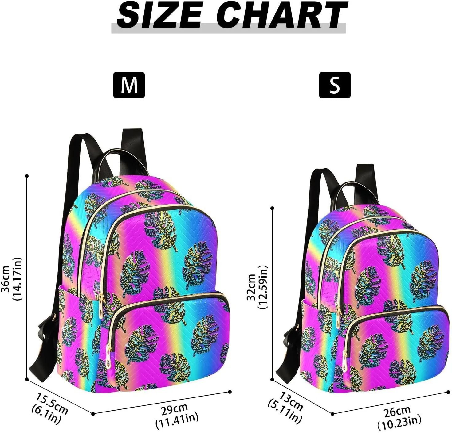 JIPONI Laser Turtle Shell Leaf Small Backpack for Women, Travel Purse Back Pack, Casual Daypack, Lightweight Bag-S