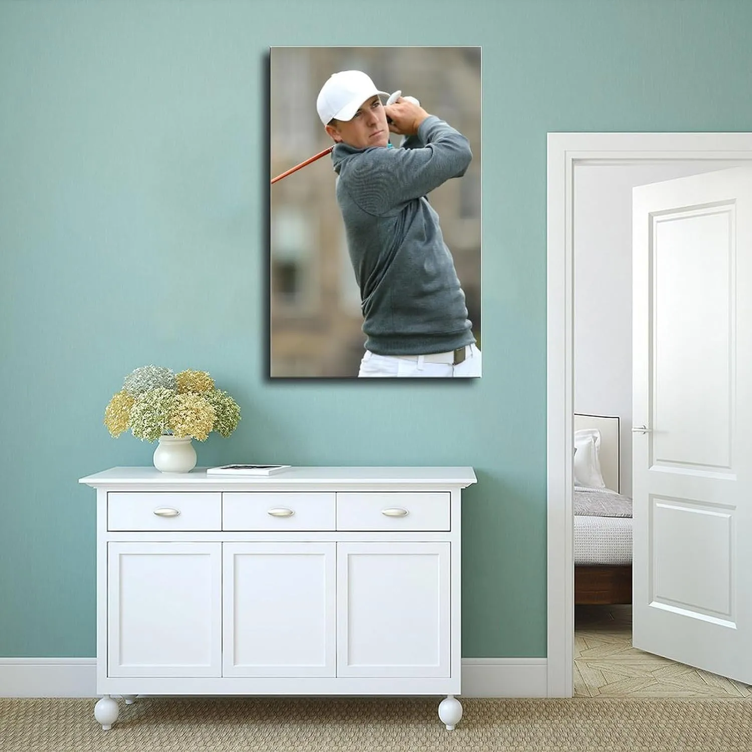 Jordan Spieth Golf Poster13 Canvas Poster Wall Art Decor Print Picture Paintings for Living Room Bedroom Decoration Unframe:12x18inch(30x45cm)