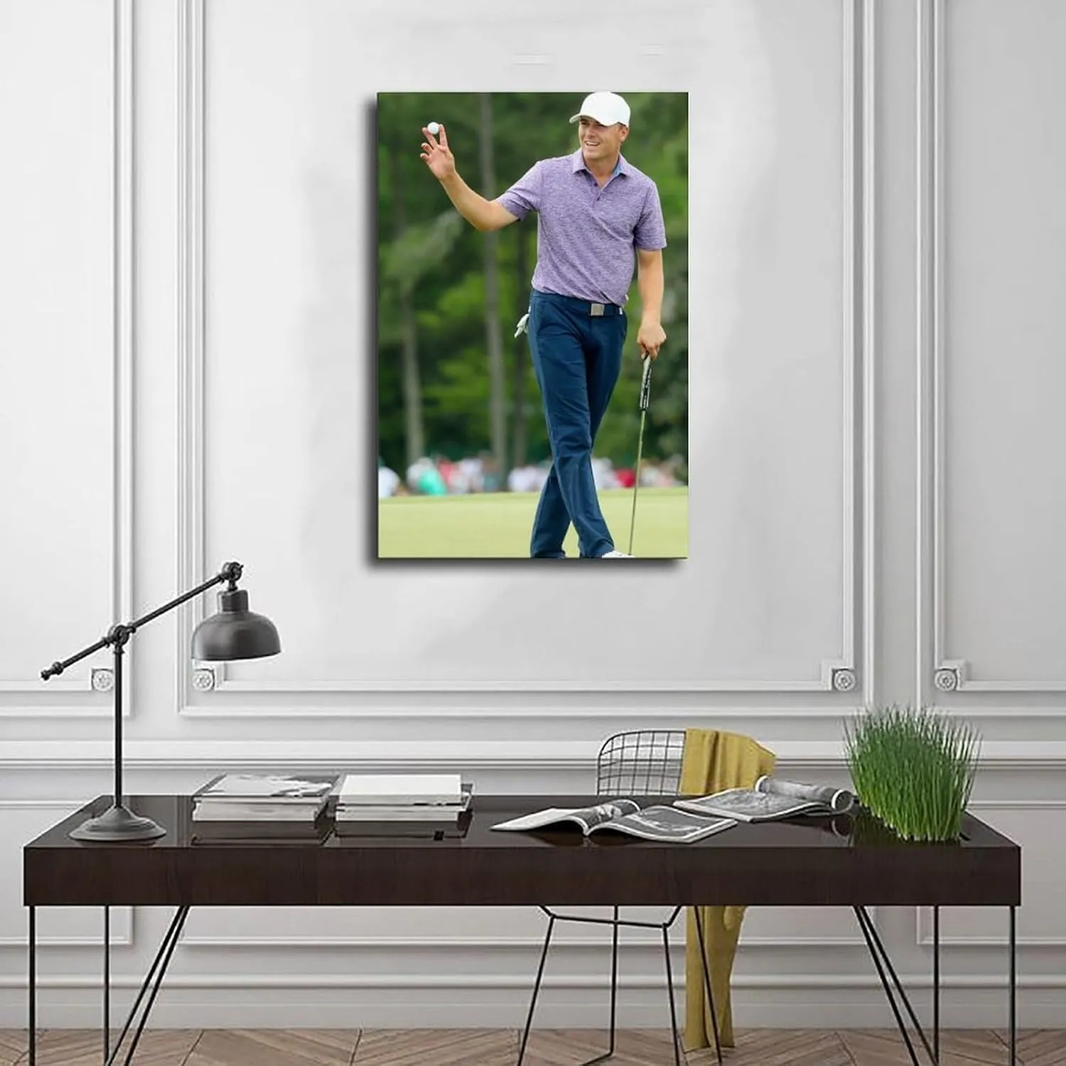 Jordan Spieth Golf Poster41 Canvas Poster Bedroom Decor Sports Landscape Office Room Decor Gift Unframe:16x24inch(40x60cm)