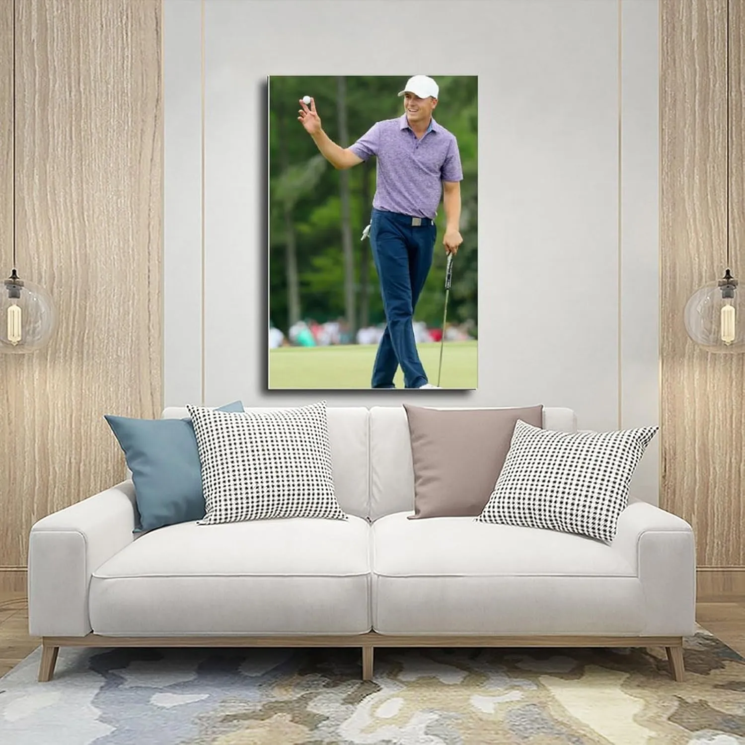 Jordan Spieth Golf Poster41 Canvas Poster Bedroom Decor Sports Landscape Office Room Decor Gift Unframe:16x24inch(40x60cm)