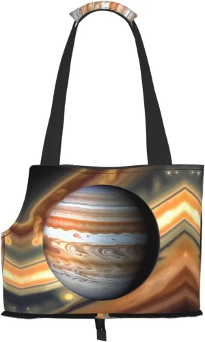 Jupiter Landscape Printed Pet Shoulder Bag, Specially Designed for Small Dogs and Cats, Multifunctional Shoulder and Handbag