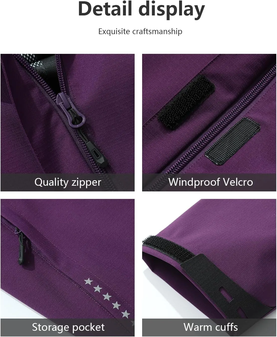 KAIDER Women's Plus Size Lightweight Waterproof Hooded Rain Jacket for Outdoor Hiking Travel