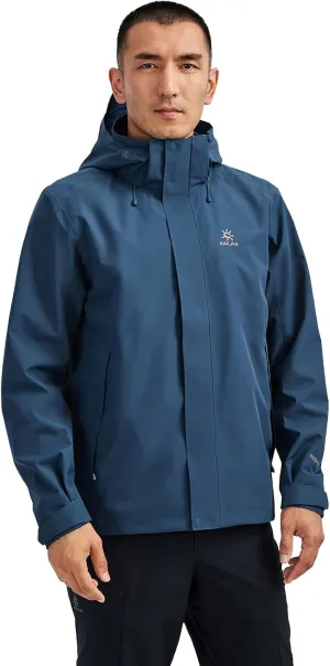 KAILAS Men's Lightweight Waterproof Hooded Rain Jacket Outdoor Raincoat Shell Jacket for Hiking Travel
