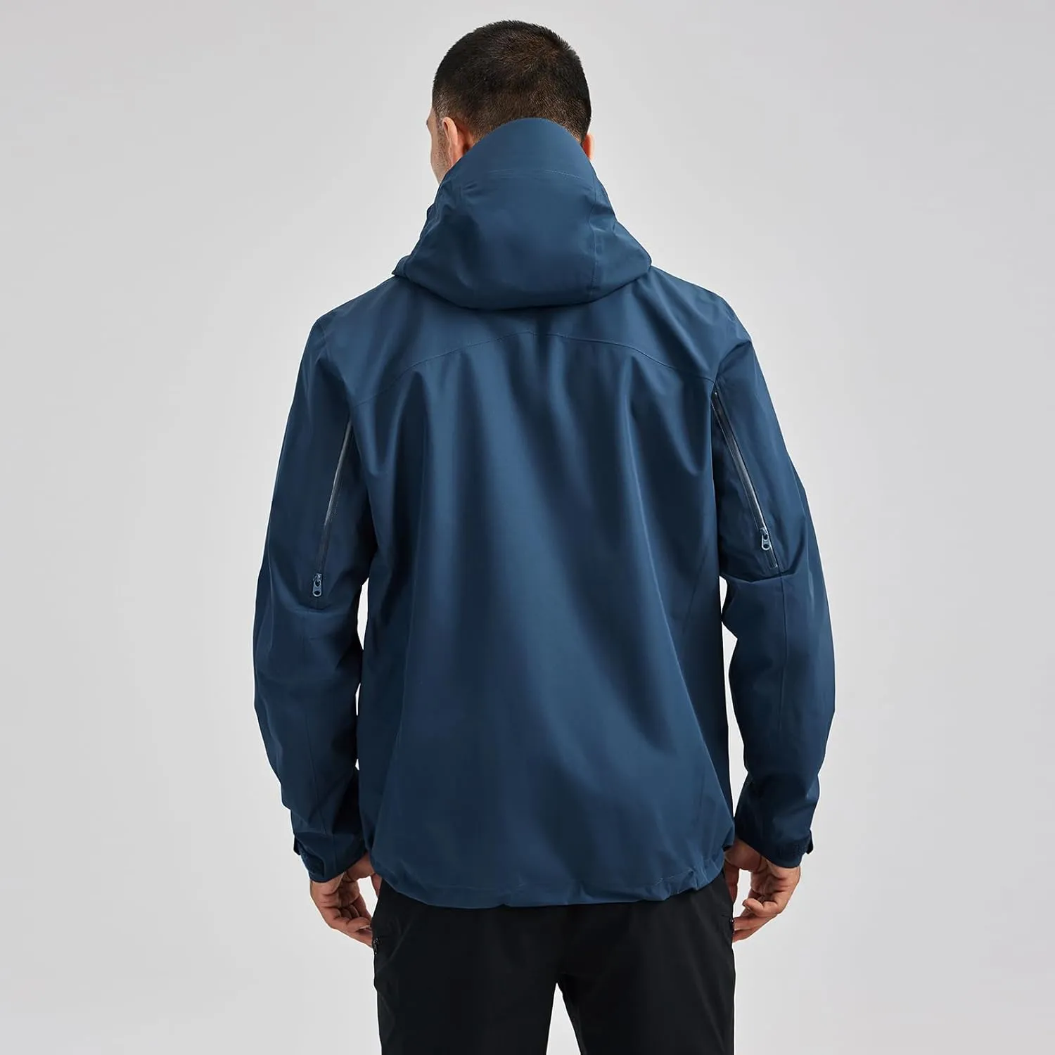 KAILAS Men's Lightweight Waterproof Hooded Rain Jacket Outdoor Raincoat Shell Jacket for Hiking Travel