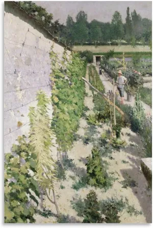 Karl Fredrick Nordstrom,Garden in Grez,Art Prints,Vintage Art,Canvas Wall Art,Famous Art Prints, Poster Decorative Painting Canvas Wall Art Living Room Posters Bedroom Painting 16x24inch(40x60cm)