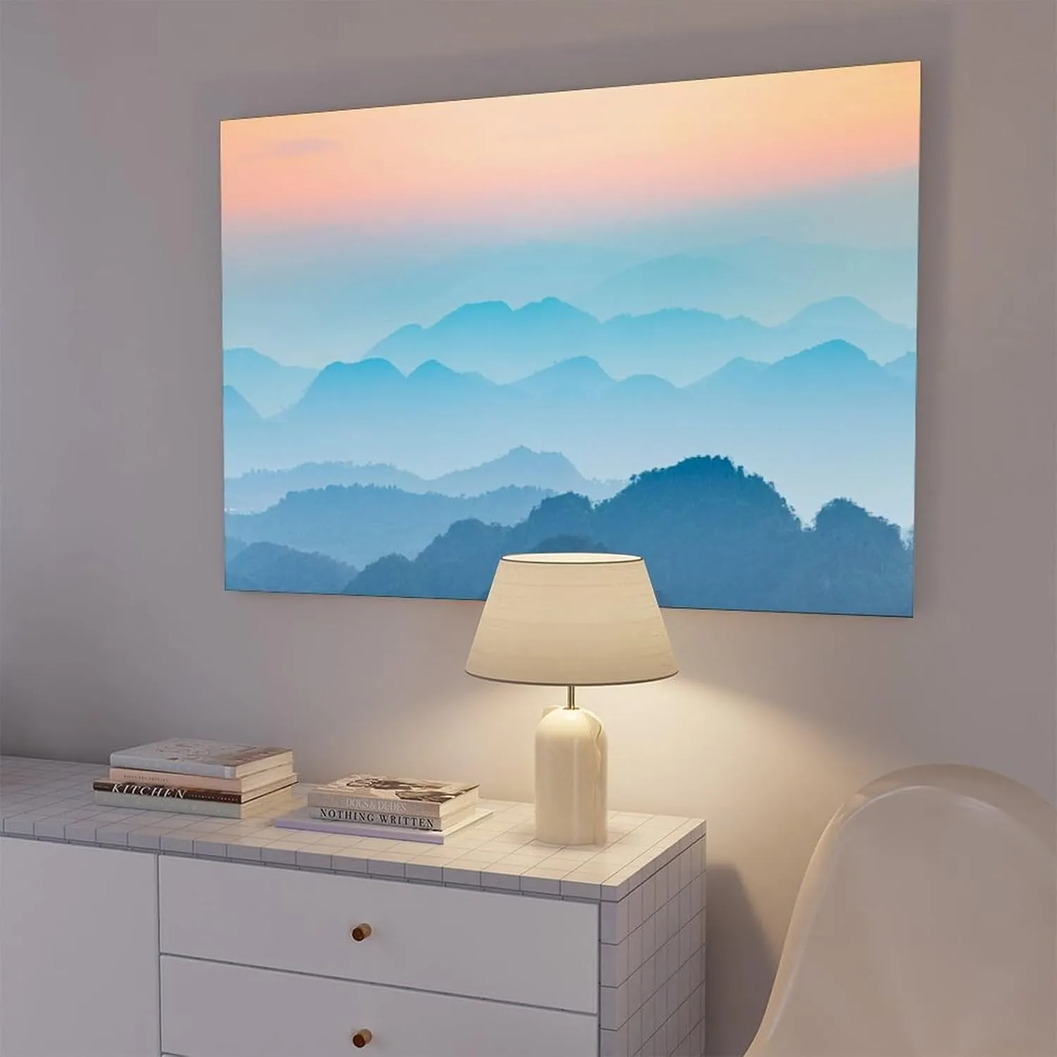 Karst Foggy Landscape Canvas Poster Wall Art Decor Print Picture Paintings for Living Room Bedroom Decoration Unframe: Unframe:12x18inch(30x45cm)