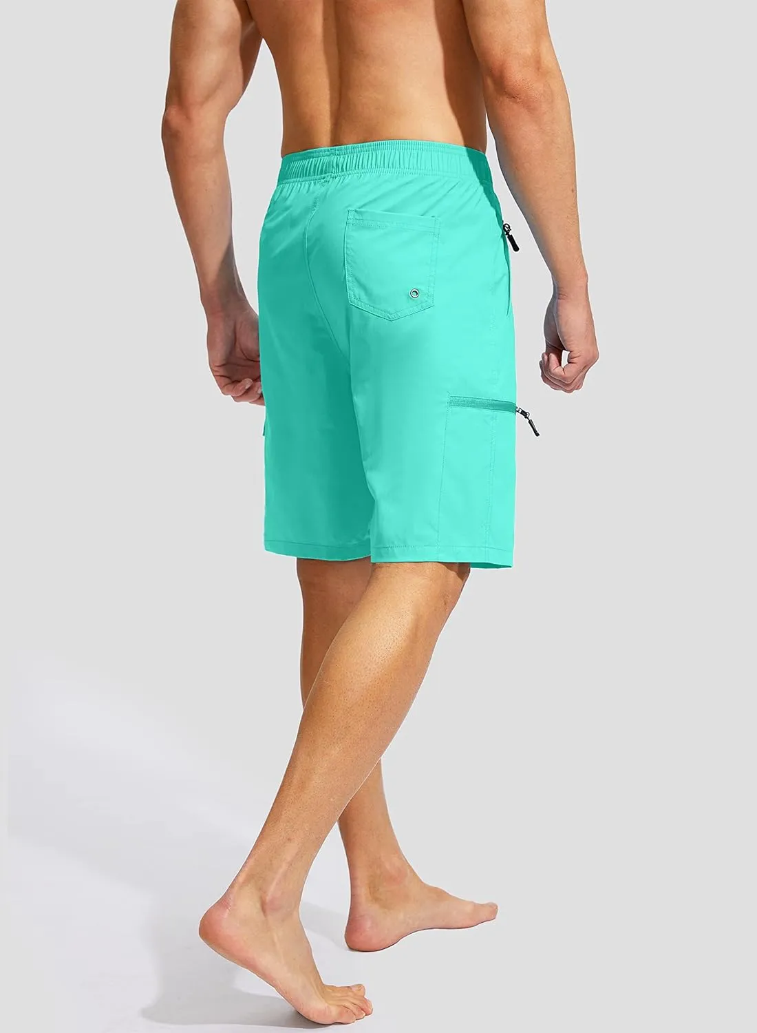 Kayrth Men's Swim Trunks Quick Dry Board Shorts with 5 Pockets Swimsuit Swimwear for Men - No Mesh Liner