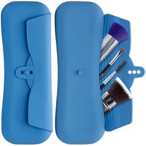 KESHIMA Travel Makeup Brush Bag - Stylish Silicone Brush Holder, Soft Travel Makeup Holder