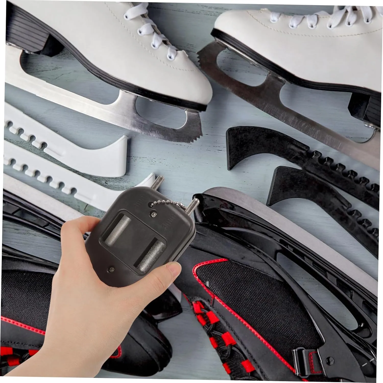 KESYOO Sharpener Ice Skates Skate Sharpening Tool Skate Sharpener Tool Ice Shoe Grindstone Hockey Skate