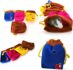 KESYOO Takeaway Bag Guinea Pig Squirrel Pet Carrier Rat Carriers Carrying Pouch Pets Travel Tote Bag Pet Travel Bag Transport Bag of Soft Snuggle Hamster Portable Small Pet Bag Blue