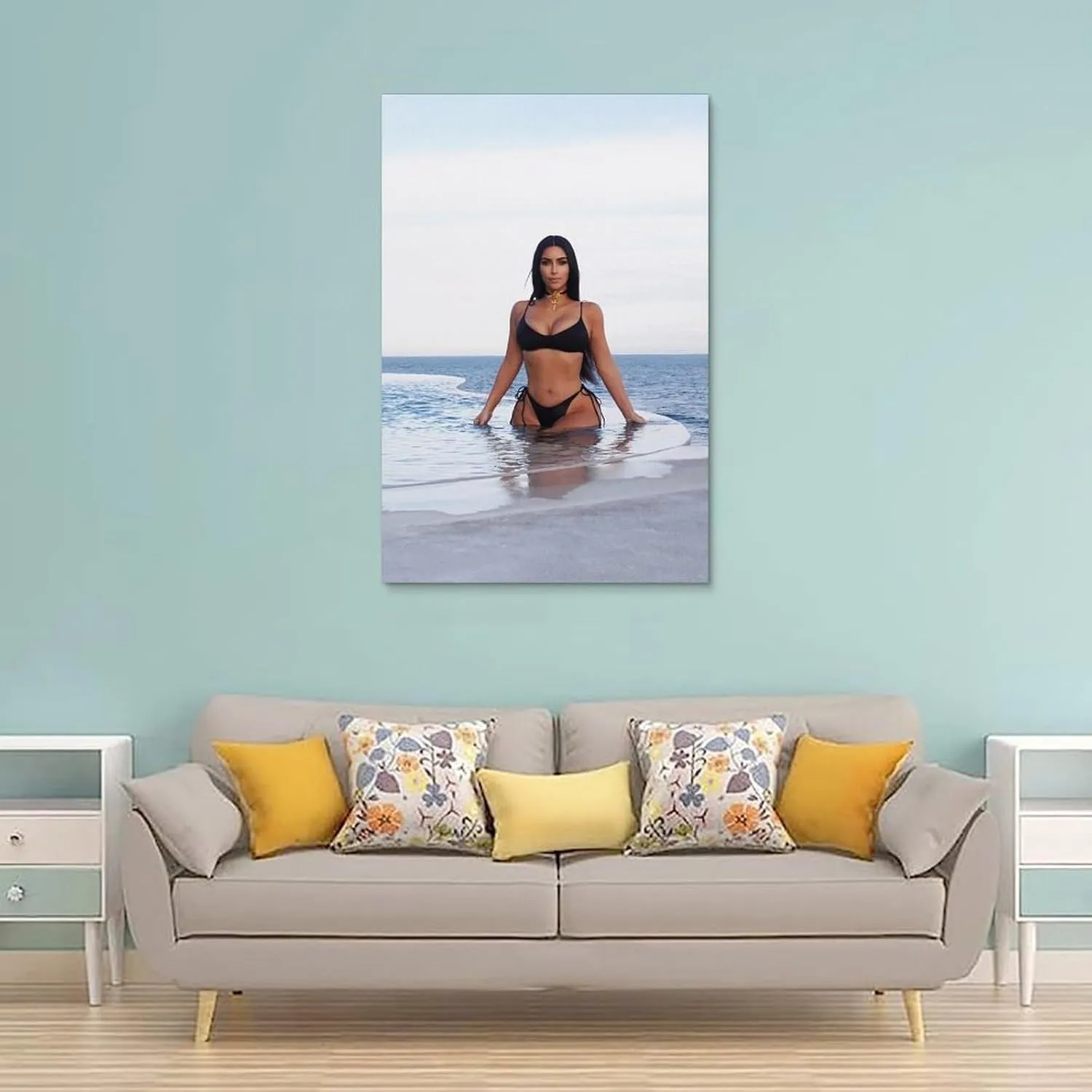 Kim Kardashian Hot Posters Canvas Art And Wall Art Picture Print Modern Family Bedroom Decors 24x36inch(60x90cm)