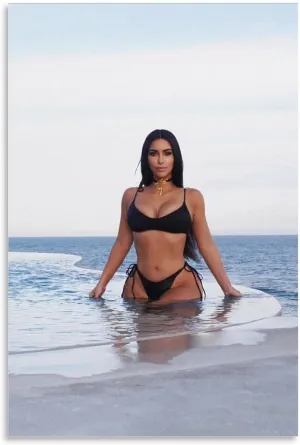 Kim Kardashian Hot Posters Canvas Art And Wall Art Picture Print Modern Family Bedroom Decors 24x36inch(60x90cm)