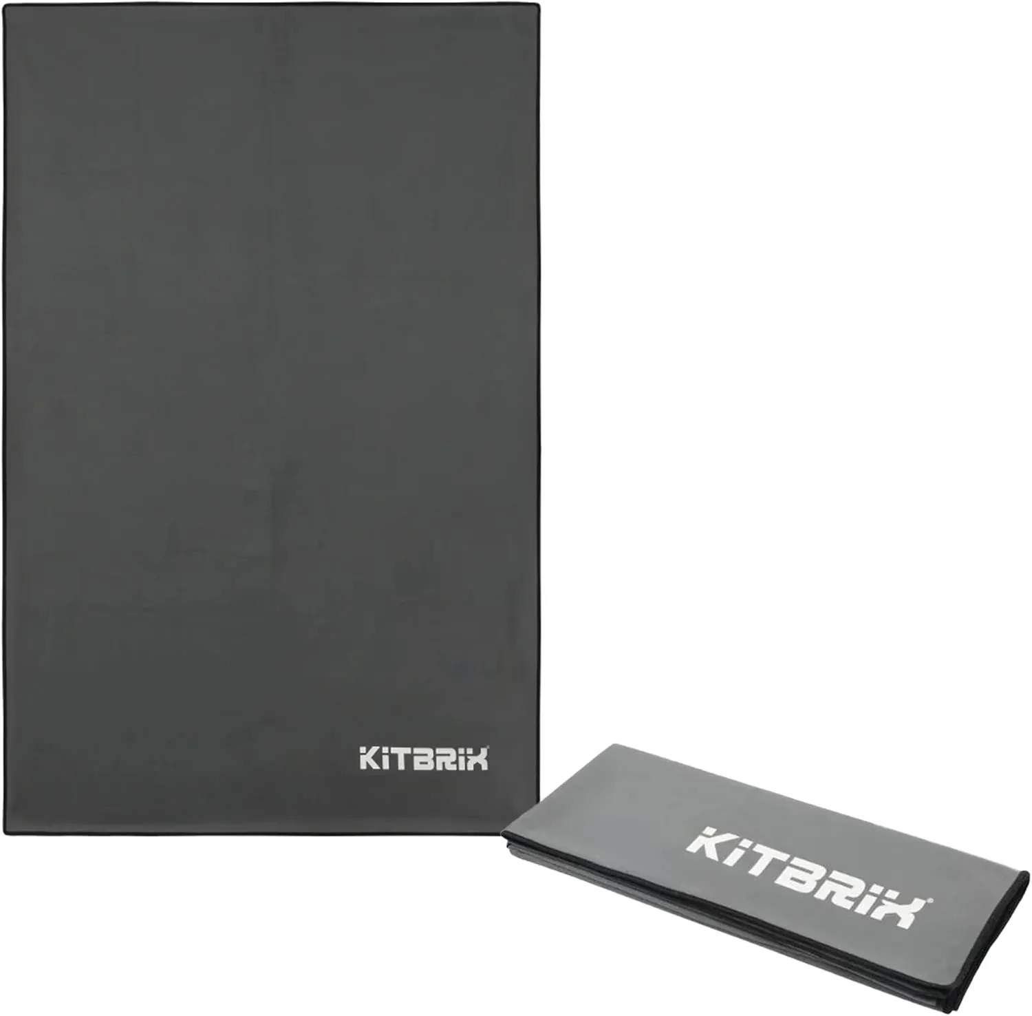 KitBrix Microfiber Towel for Sports & Travel - Quick Dry Towel for Swimming, Gym, Beach & Camping - Highly Absorbent & Lightweight Microfibre - Travel Essentials & Camping Accessories