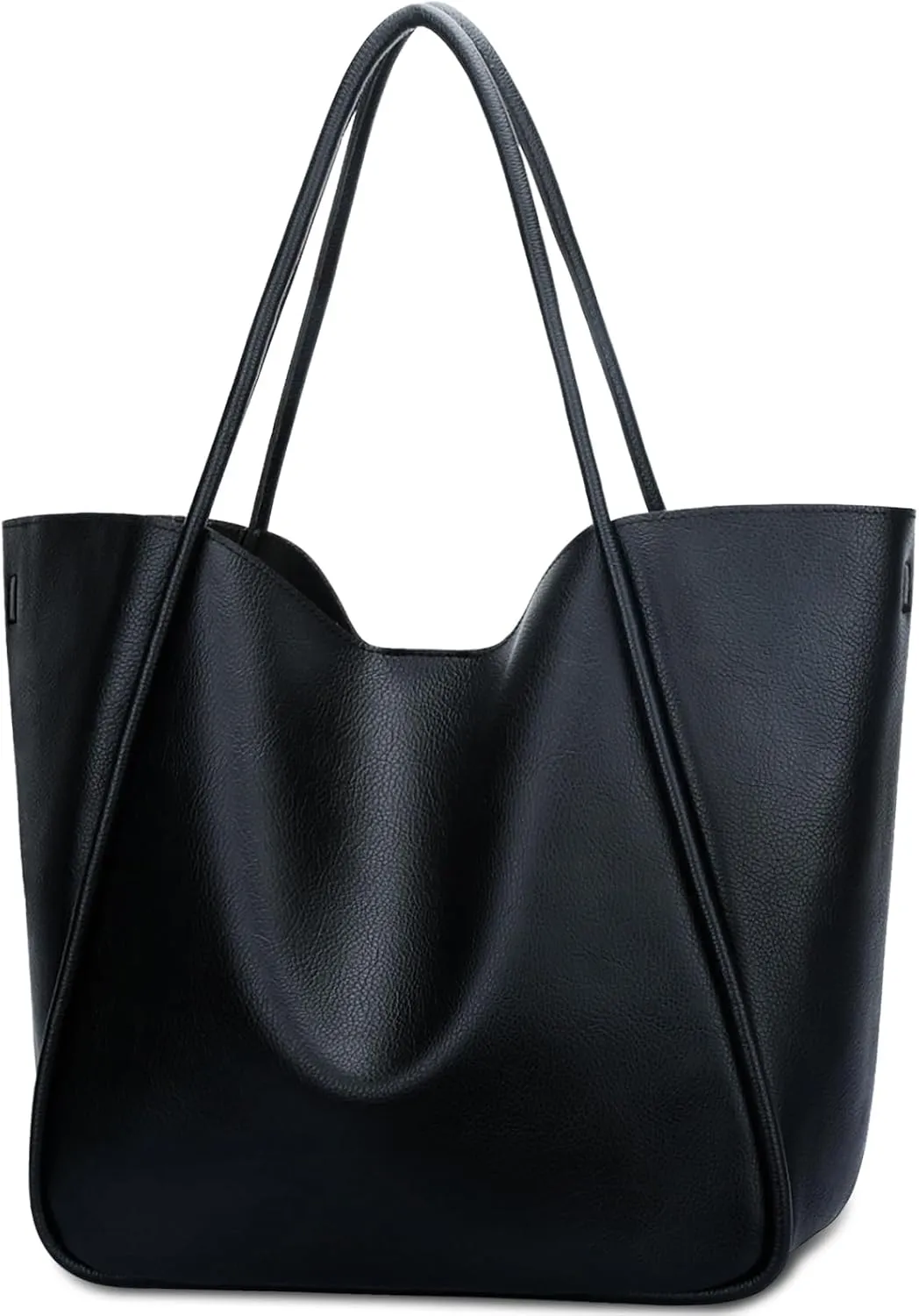 KKXIU Tote Bag for Women Vegan Leather Shoulder Purse Large Capacity Travel Bag