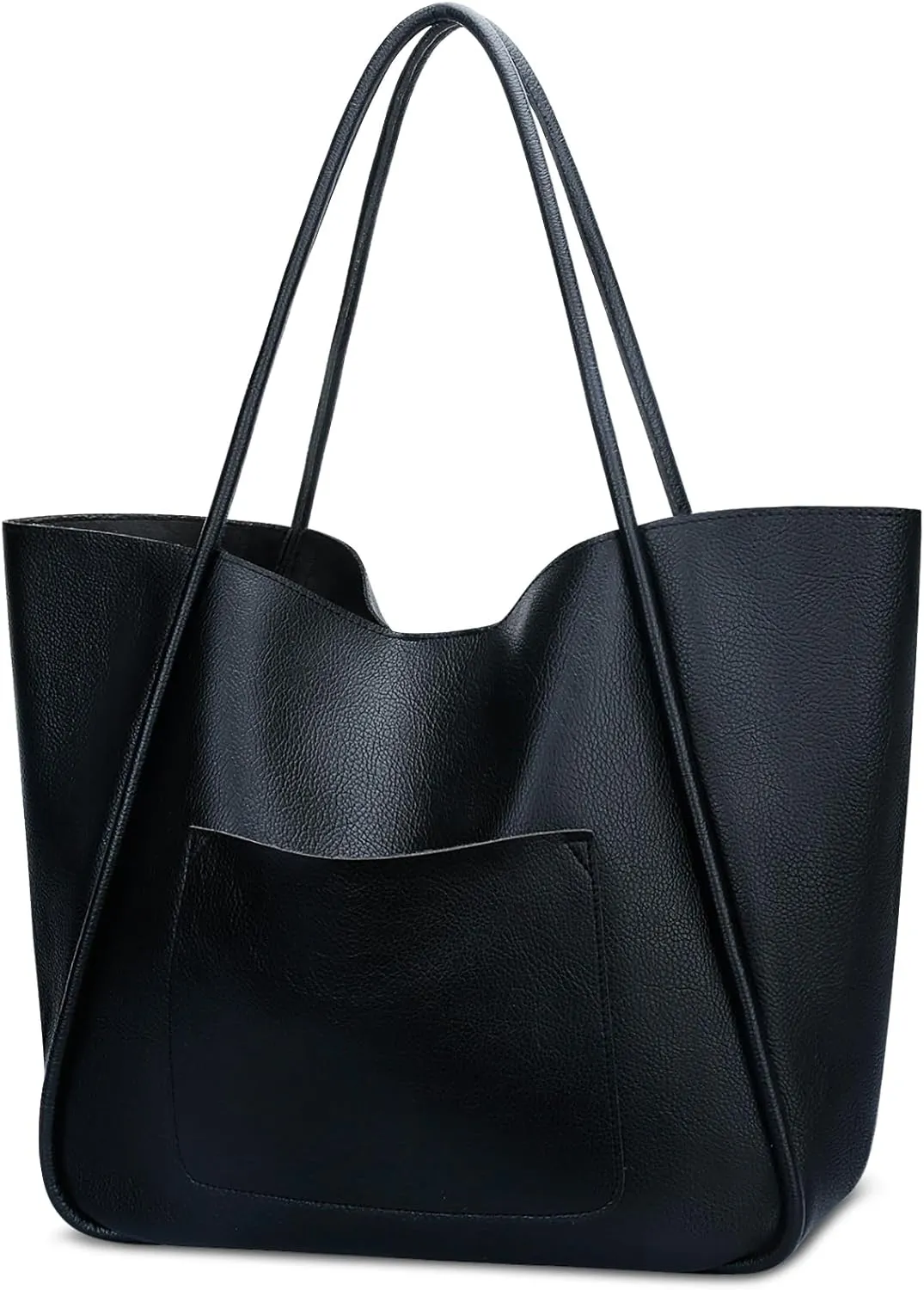KKXIU Tote Bag for Women Vegan Leather Shoulder Purse Large Capacity Travel Bag
