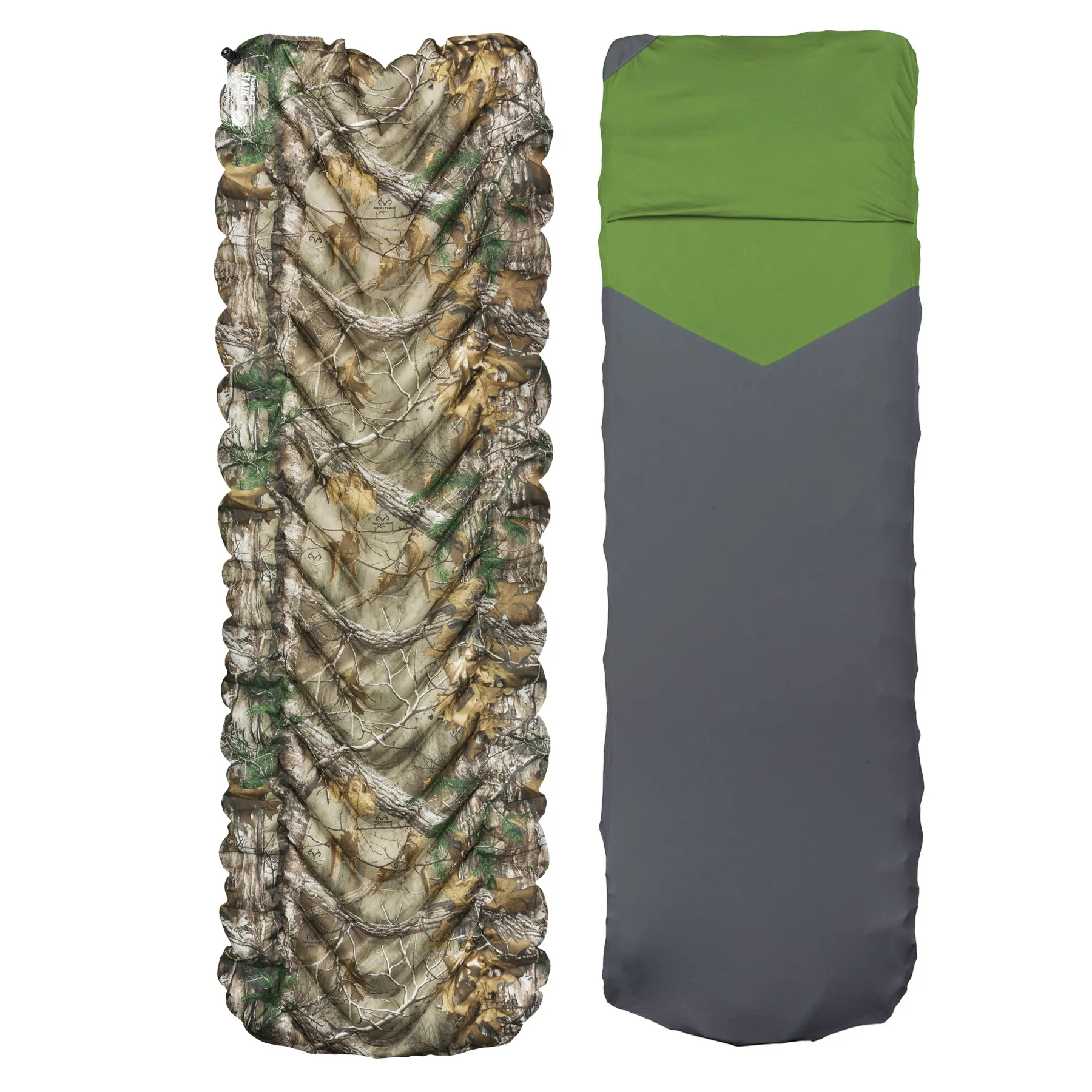 Klymit Insulated Static V Lightweight Sleeping Pad Set Options - V Sheet, Pillow X, or Air Pump & Patch Kit