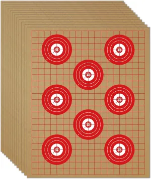 KNINE OUTDOORS Cardboard Target for Shooting Paper Shooting Targets Silhouette Targets for Shooting 13" X 16", Torso Paper Targets, Double-Sided, ISPC/USPSA/IDPA