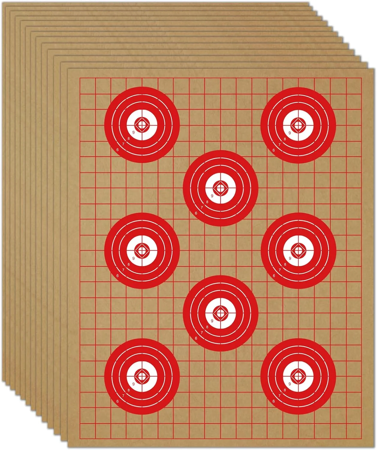 KNINE OUTDOORS Cardboard Target for Shooting Paper Shooting Targets Silhouette Targets for Shooting 13" X 16", Torso Paper Targets, Double-Sided, ISPC/USPSA/IDPA