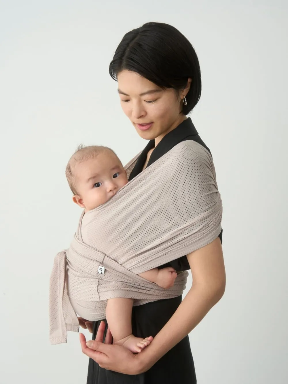 Konny New and Improved Baby Carrier Flex AirMesh(Includes Head Support) - Adjustable Summer, Easy to Wear, Baby Wrap Carrier, Perfect for Newborn Babies Essentials up to 44 lbs, (XS-XL)- Wood Rose