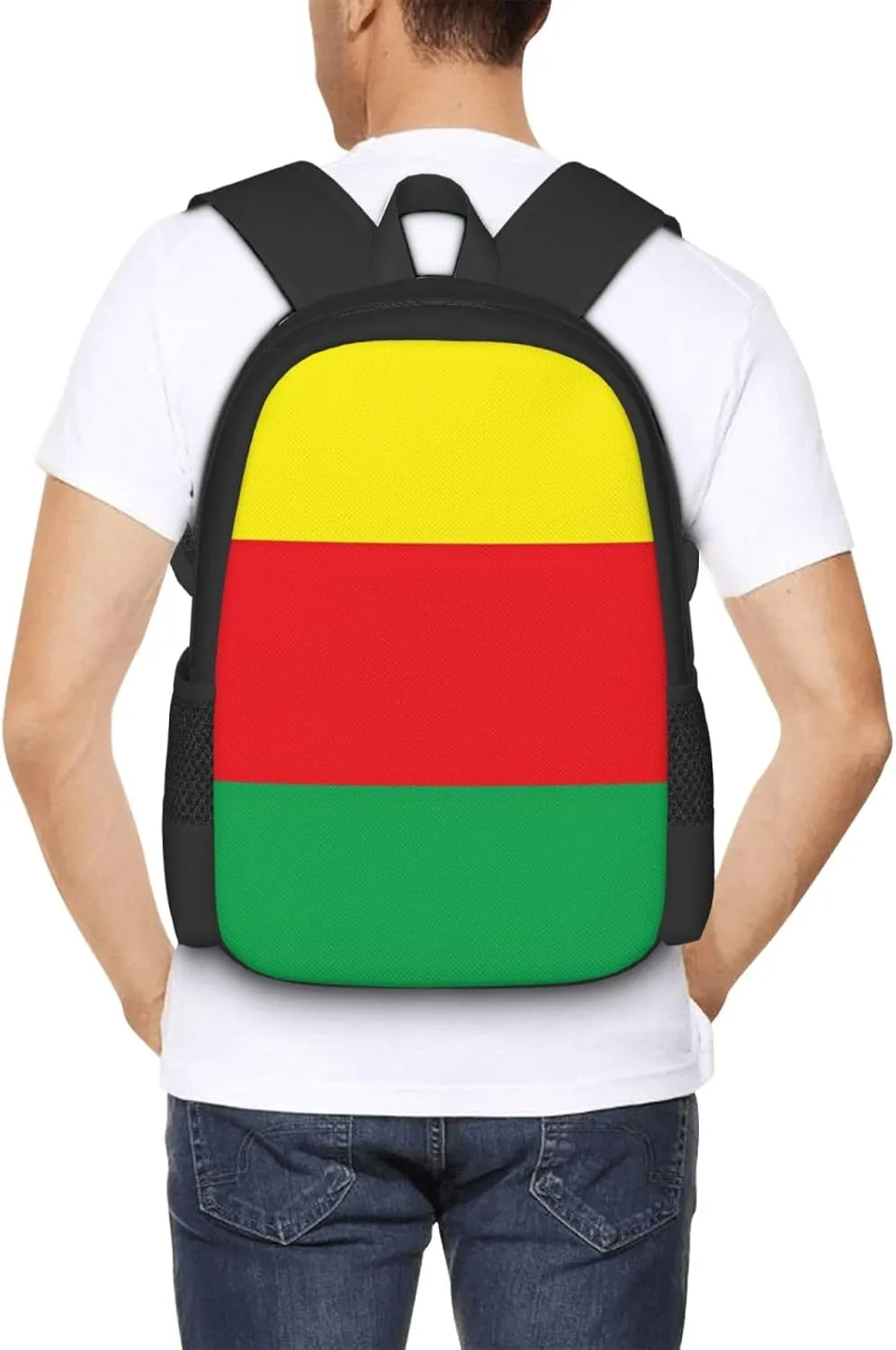 Kurdistan Flag Casual Backpack Large Capacity Backpacks 15 Inch Laptop Back Pack Travel Rucksack Daypack Commuter Bags with Adjustable Strap for Camping