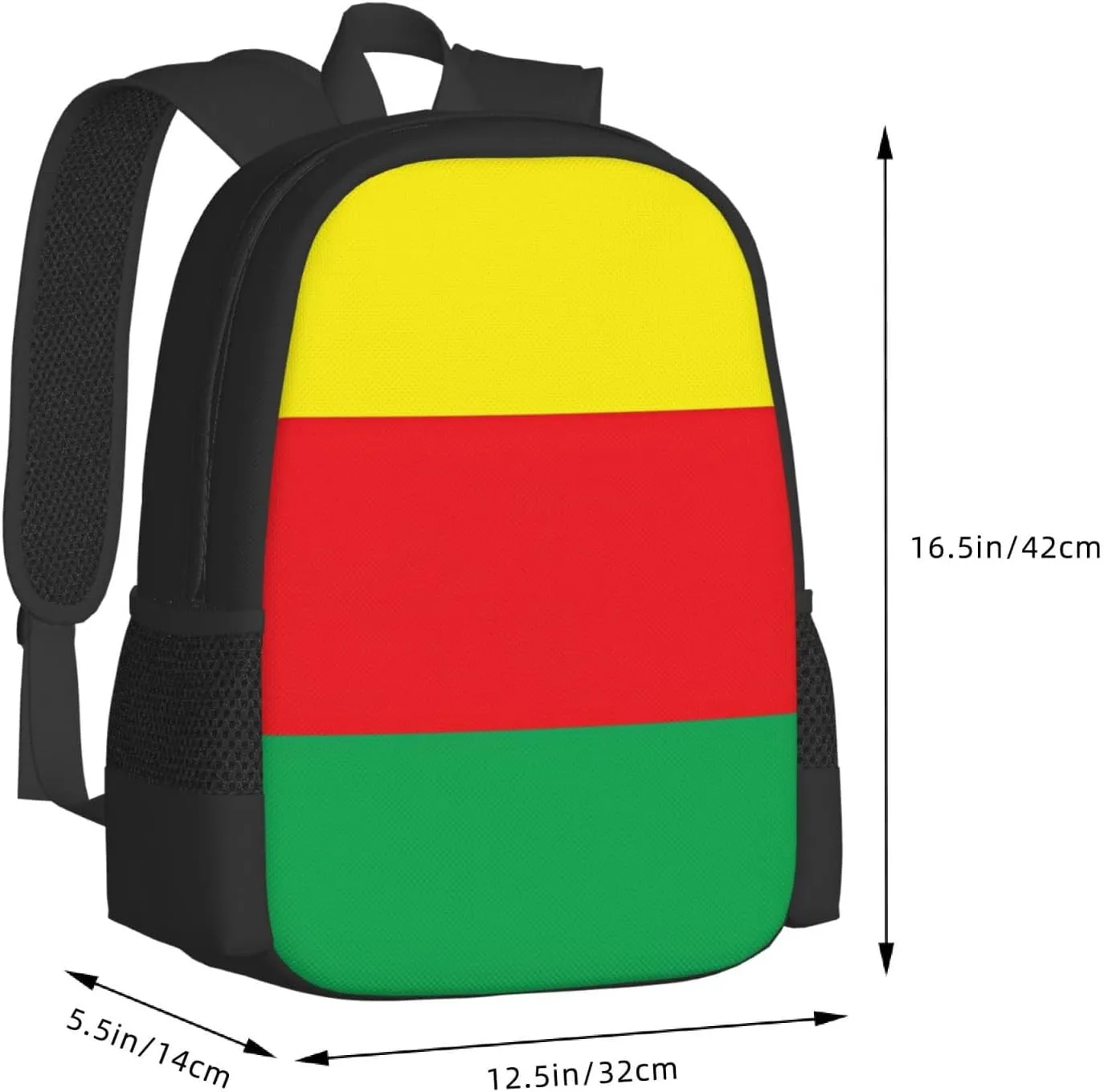 Kurdistan Flag Casual Backpack Large Capacity Backpacks 15 Inch Laptop Back Pack Travel Rucksack Daypack Commuter Bags with Adjustable Strap for Camping