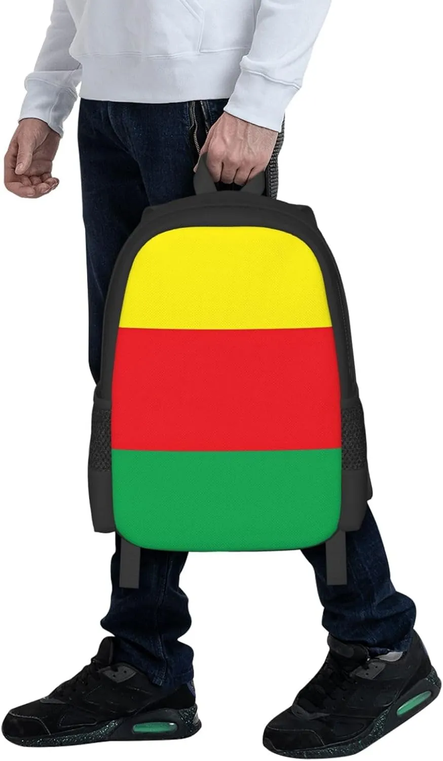 Kurdistan Flag Casual Backpack Large Capacity Backpacks 15 Inch Laptop Back Pack Travel Rucksack Daypack Commuter Bags with Adjustable Strap for Camping