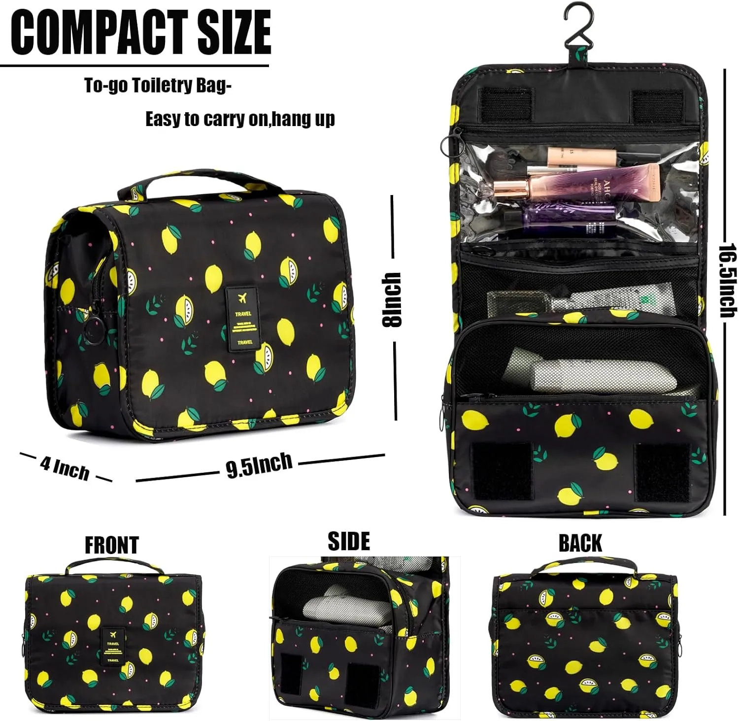 L&FY Multifunction Portable Travel Toiletry Bag Cosmetic Makeup Pouch Toiletry Case Wash Organizer