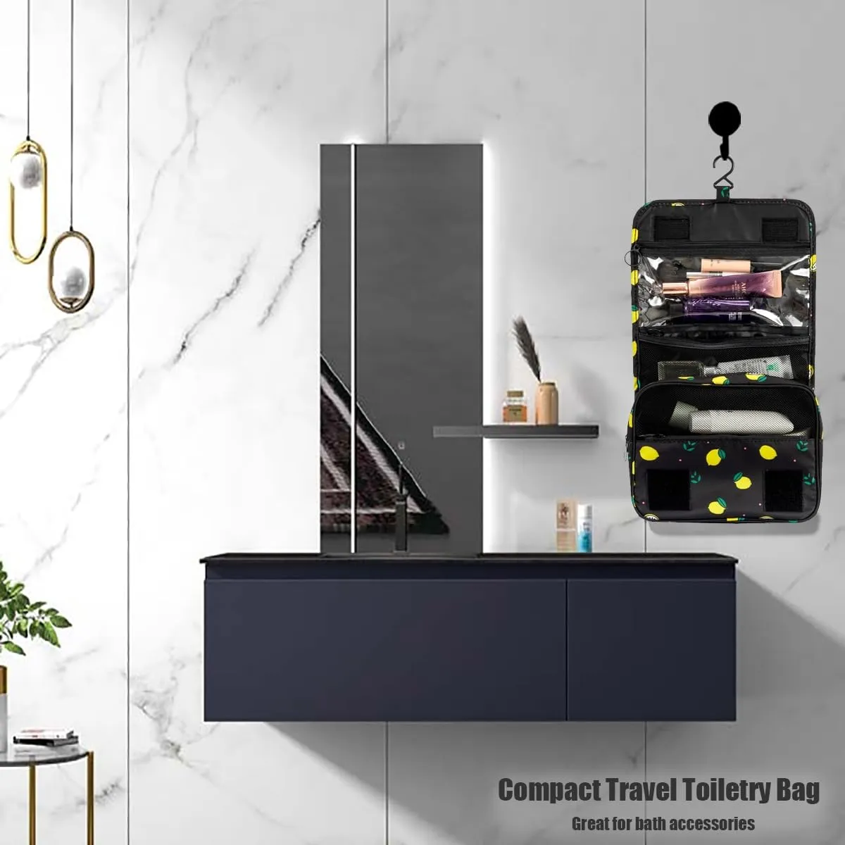 L&FY Multifunction Portable Travel Toiletry Bag Cosmetic Makeup Pouch Toiletry Case Wash Organizer