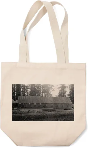 Lantern Press Sonora, California, John Lowe Pickering Lumber Company Building (100% Cotton Canvas Reusable Tote Bag)