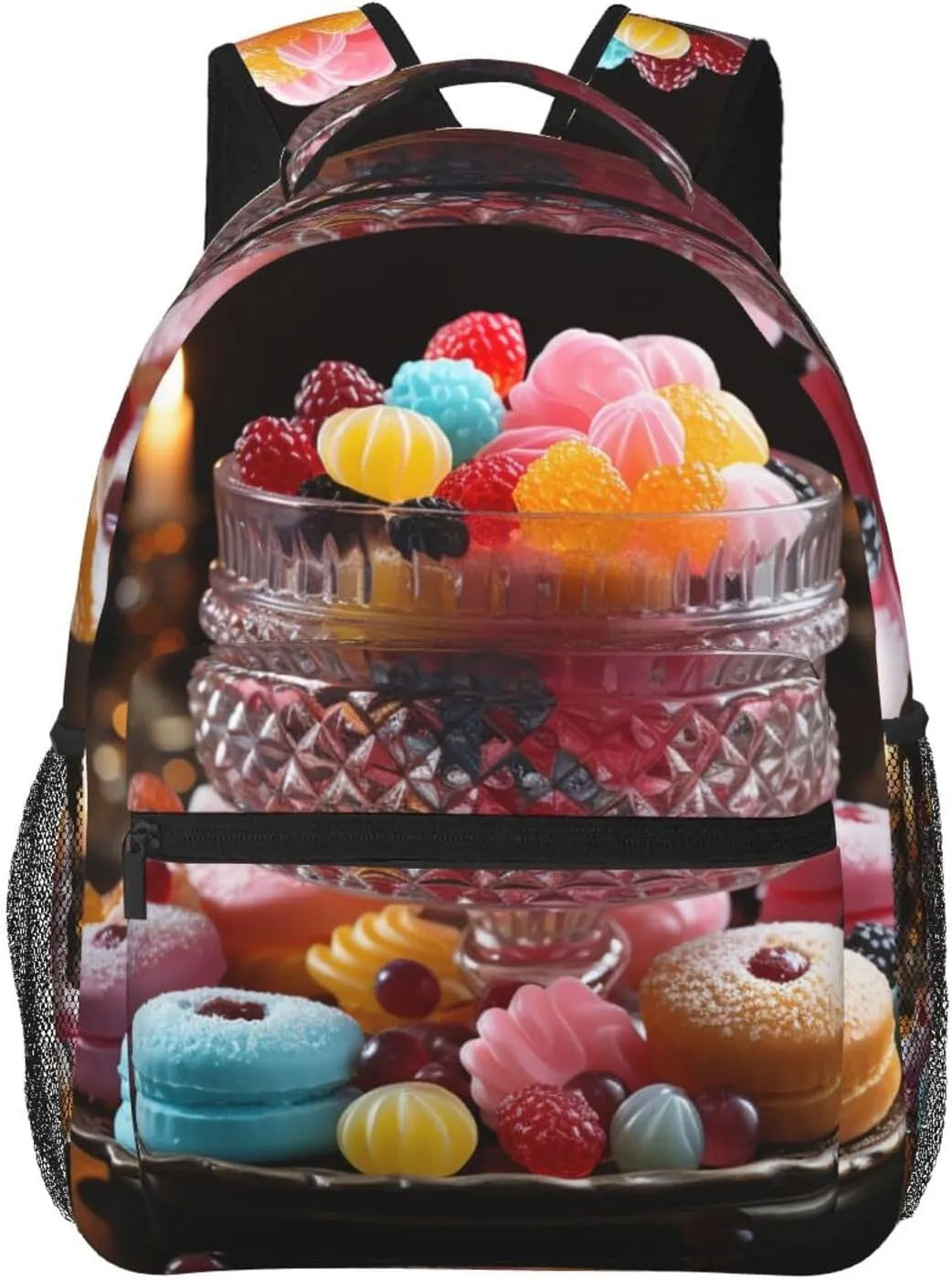 Laptop Backpack for Men Women Lightweight Travel Daypack Candies on the Table Backpack Rucksack for Work