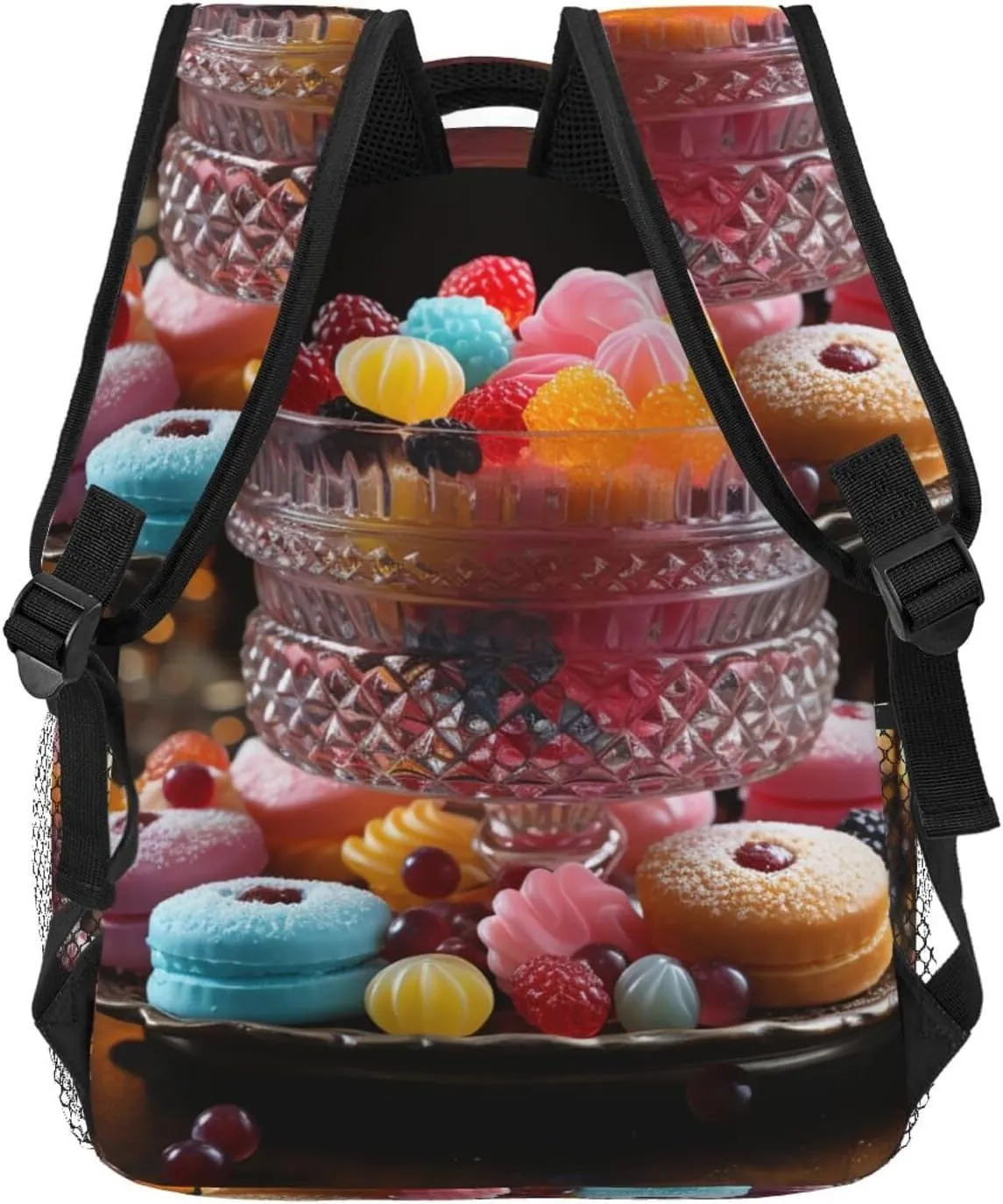Laptop Backpack for Men Women Lightweight Travel Daypack Candies on the Table Backpack Rucksack for Work