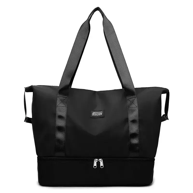 Large Capacity Travel Sports Gym Bag – Dry & Wet Compartments for Women, Ideal for Fitness, Swimming, and Weekend Trips