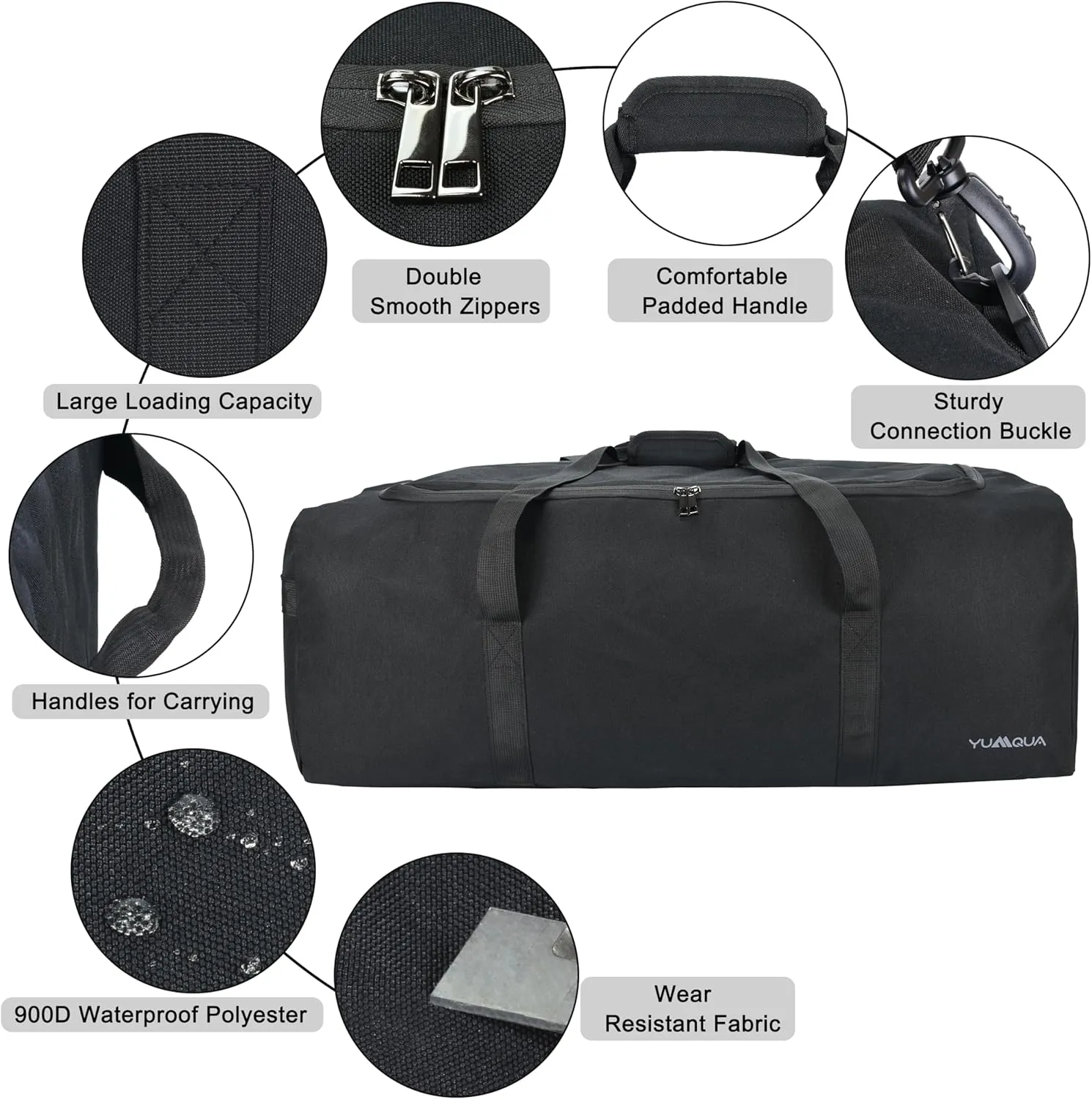 Large Duffle Bag for Travel, 100L Travel Bags for Men Extra Large Duffel Bag Water & Tear Resistant Women Weekender Bag w/Shoulder Strap for House Moving Travel Essentials Camping Gear Storage