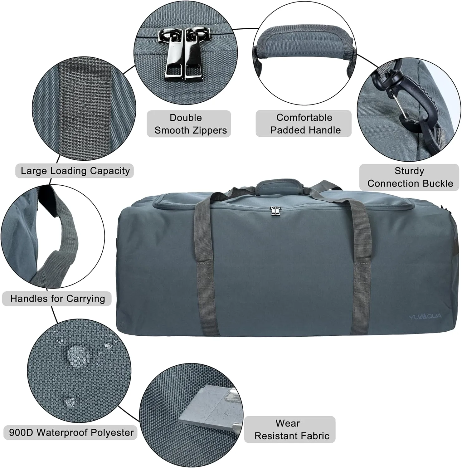 Large Duffle Bag for Travel, 100L Travel Bags for Men Extra Large Duffel Bag Water & Tear Resistant Women Weekender Bag w/Shoulder Strap for House Moving Travel Essentials Camping Gear Storage