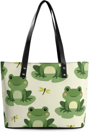 Large Leather Handbag Unisex Travel Lightweight Tote Bag For Daily Use