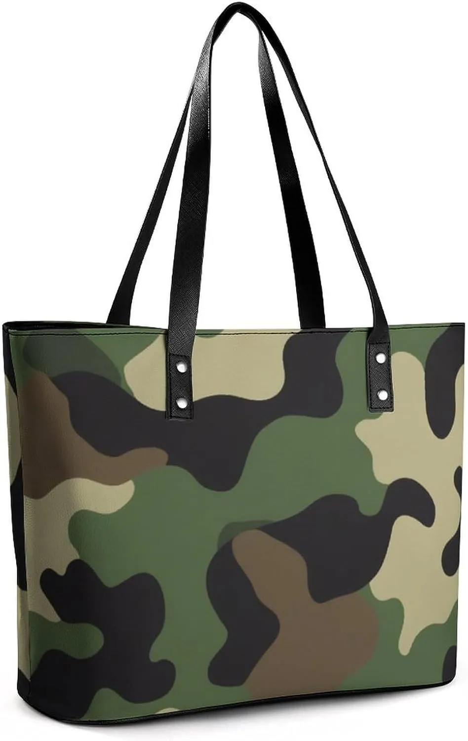 Large Leather Handbag Unisex Travel Lightweight Tote Bag For Daily Use