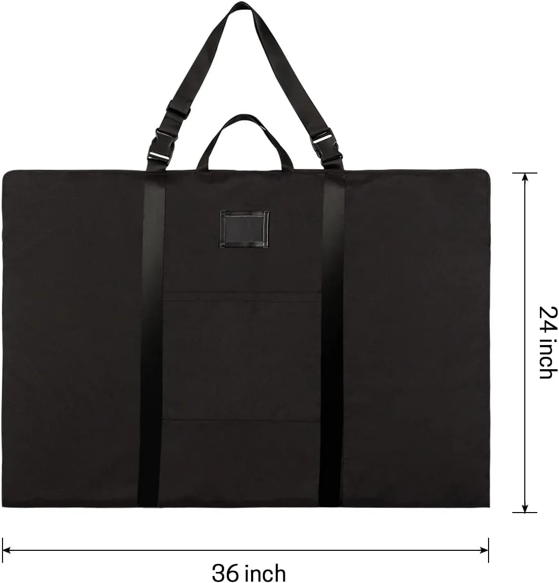 Large Size Art Portfolio Bag with Nylon Shoulder, 24 x 36 inches Light Weight Poster Storage Bag Board Holder with Handle and Zipper for Poster, Sketching and Drawing