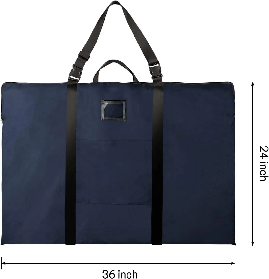 Large Size Art Portfolio Bag with Nylon Shoulder, 24 x 36 inches Light Weight Poster Storage Bag Board Holder with Handle and Zipper for Poster, Sketching and Drawing