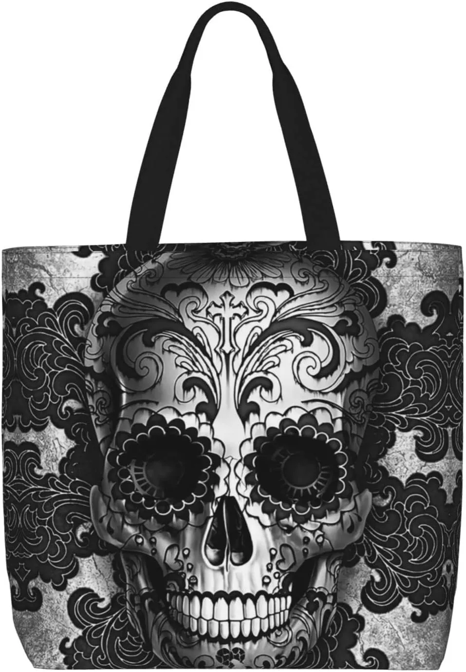 Large Tote Bag for Women Men,Reusable Beach Shoulder Bag Casual Handbag for Travel Shopping Grocery Work