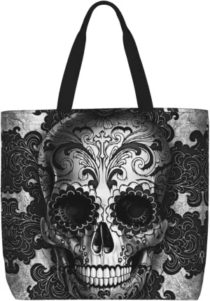 Large Tote Bag for Women Men,Reusable Beach Shoulder Bag Casual Handbag for Travel Shopping Grocery Work
