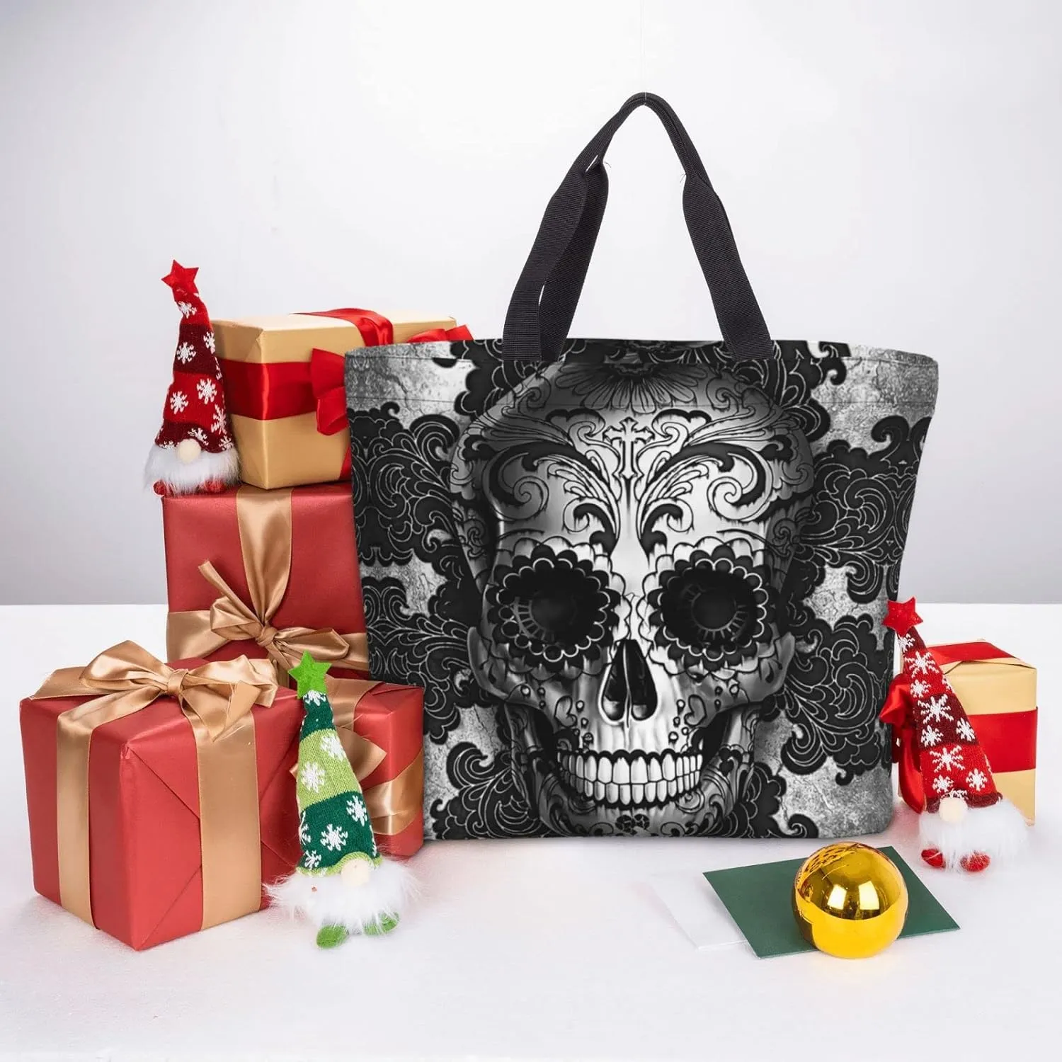 Large Tote Bag for Women Men,Reusable Beach Shoulder Bag Casual Handbag for Travel Shopping Grocery Work
