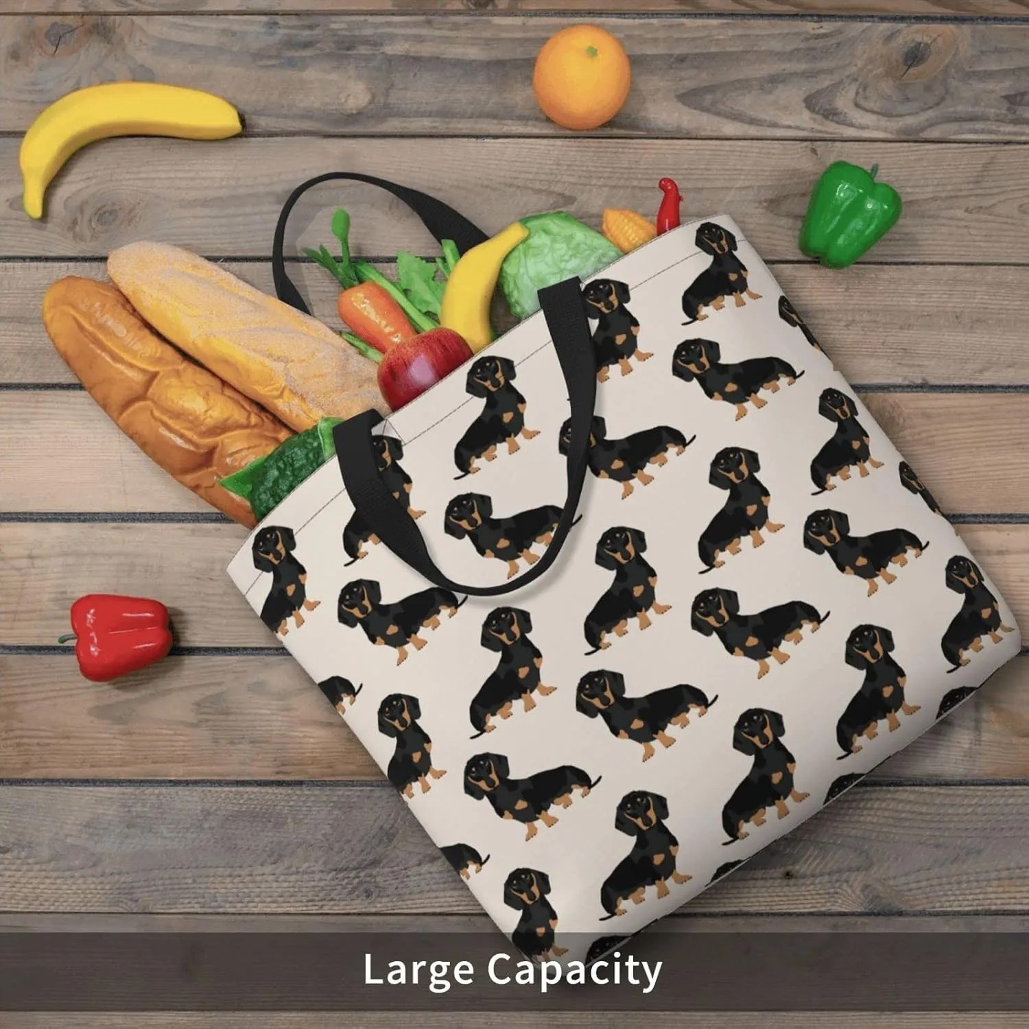 Large Tote Bag for Women Men,Reusable Beach Shoulder Bag Casual Handbag for Travel Shopping Grocery Work
