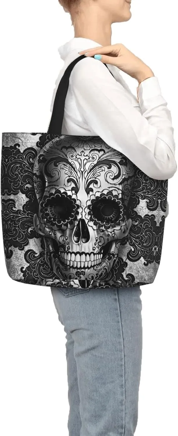 Large Tote Bag for Women Men,Reusable Beach Shoulder Bag Casual Handbag for Travel Shopping Grocery Work