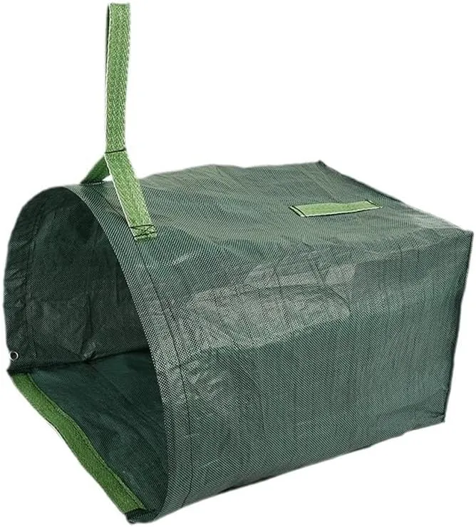 Large Yard Dustpan-Type Garden Bag - 53 Gallon Leaf Bags with Handle | Reusable and Heavy Duty | Ideal Leaf Container and Waste Bin for Lawn Pool | Collect Leaves Efficiently